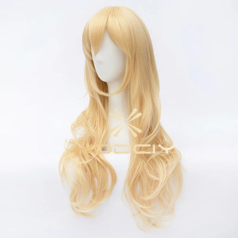 Peluca de Anime Miyazono Kaori para mujer, disfraz de Cosplay de pelo sintético largo, pelucas de juego de rol para fiesta de Halloween