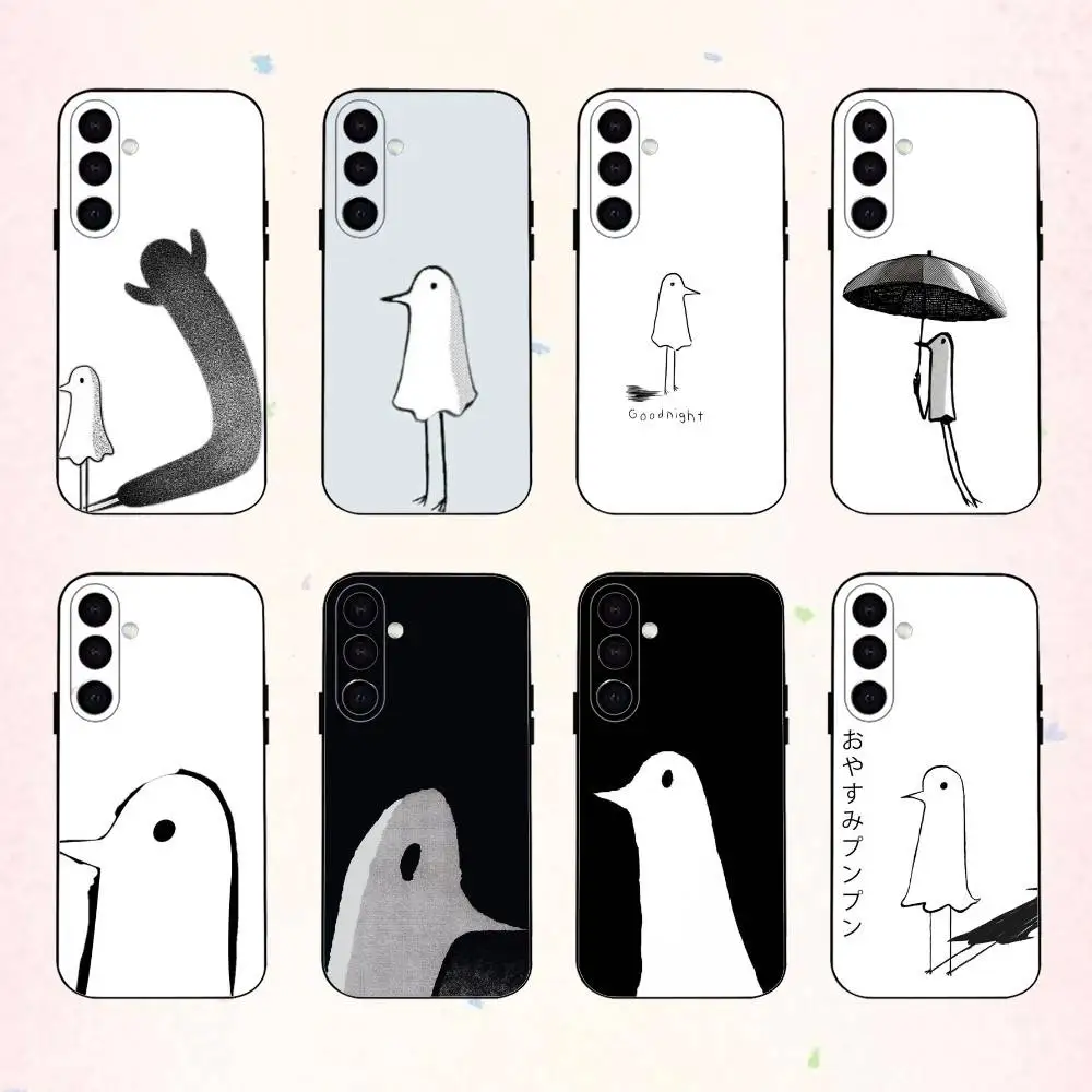 

Comics G-Goodnight P-Punpun phone Case For Samsung Galaxy A73,A72,A71,A70,A53,A52,A51,Others Soft Black Shell