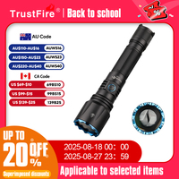 Trustfire T45R Powerful LEP Tactical Flashlight Hunting 21700 Rechargeable Lighting Torch 1695M Beam Range Military Self Defense