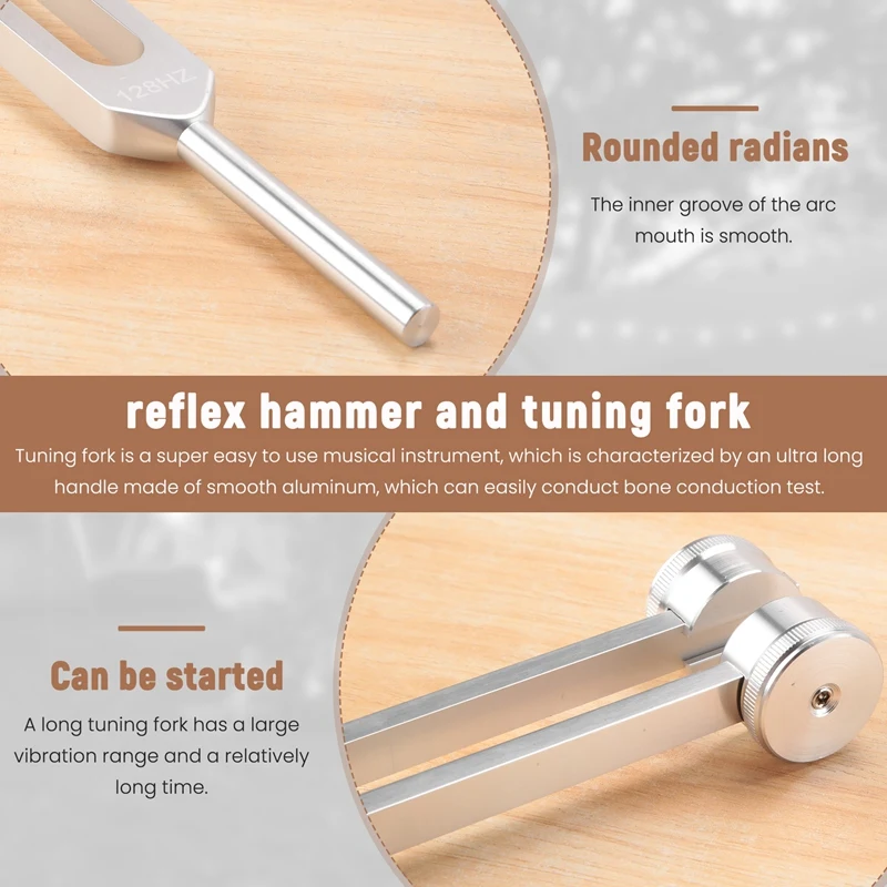 Aluminum Alloy 128Hz Tuning Fork Can Be Used For Ear Picking Gifts, High Quality And Luxury Workmanship