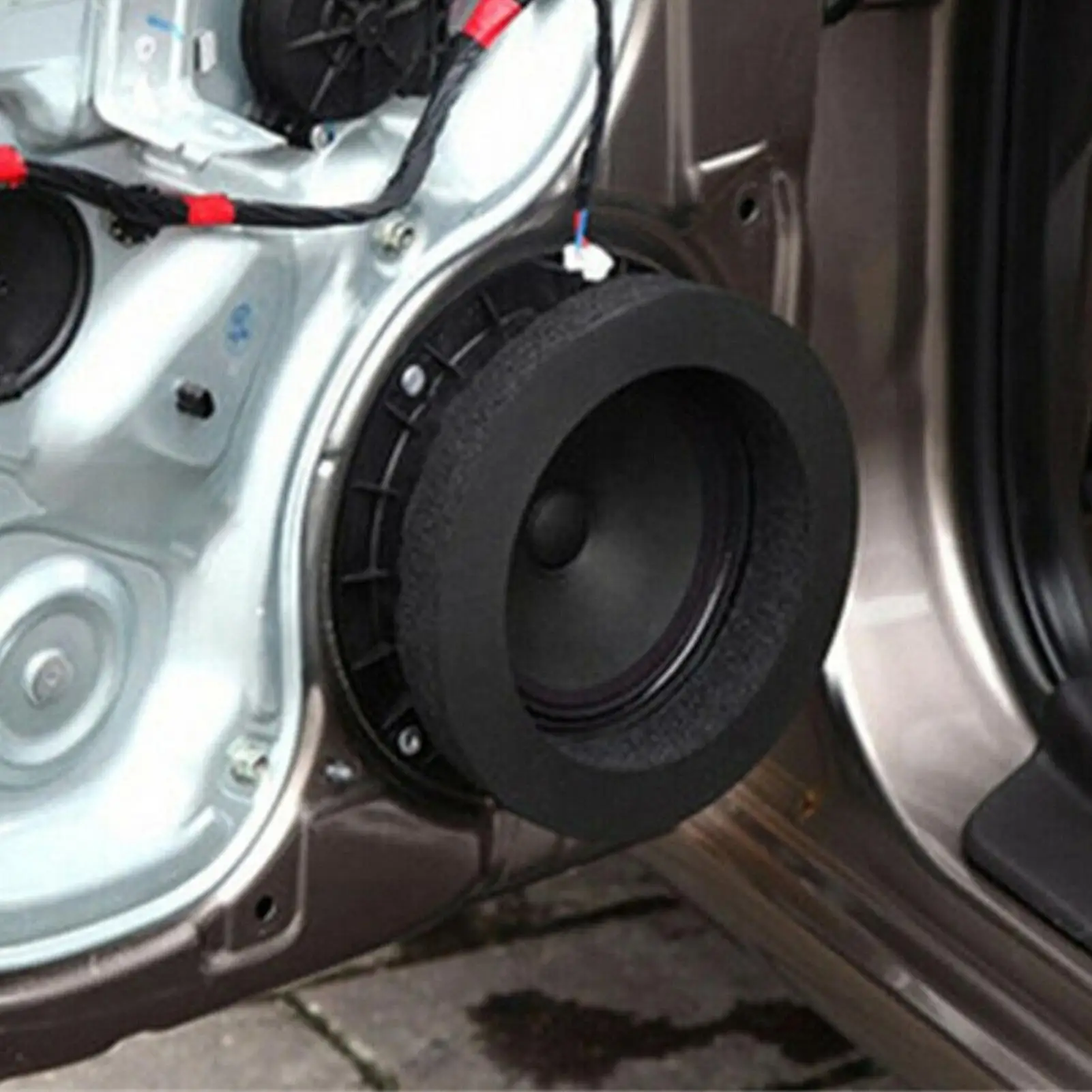 Car Foam Baffles Self Adhesive soundproof cotton speaker ring Universal Car DIY Subwoofer Speaker Repair Accessories ﻿