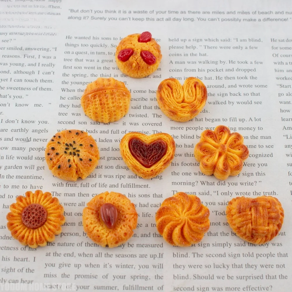Baking Biscuit Series Handmade DIY Cream Glue Resin Accessories Headdress Pendant for DIY Jewelry Craft