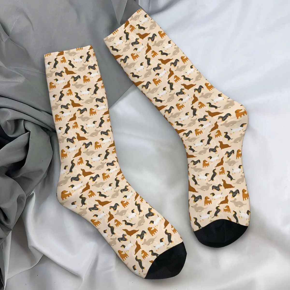 Weenie Weenies Dachshund Sausage Dog Socks Kawaii Stockings Adults Men Comfortable Skateboard Socks Winter Graphic Anti Socks