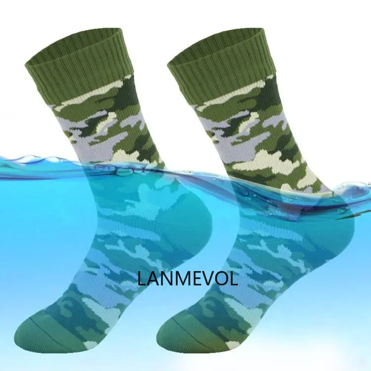 Camouflage Waterproof Socks Hiking Outdoor Sports Climbing Hiking Camping Sock Men Outdoor Women\'s Camouflage Waterproof Socks