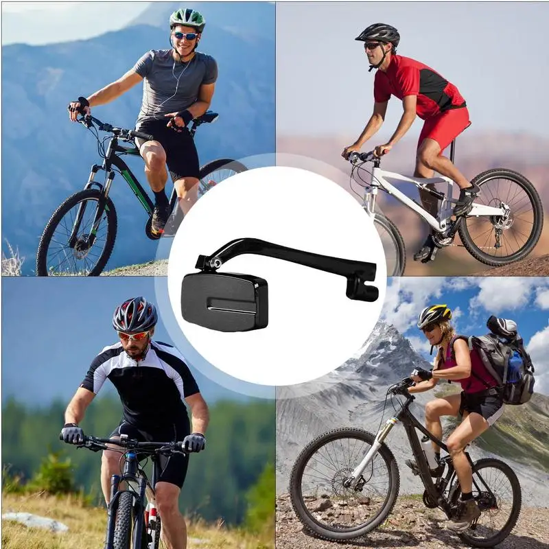 Espejos para gafas de ciclismo Espejos retrovisores seguros ajustables Vista trasera de ciclismo Espejos gran angular Espejos retrovisores seguros Gran angular