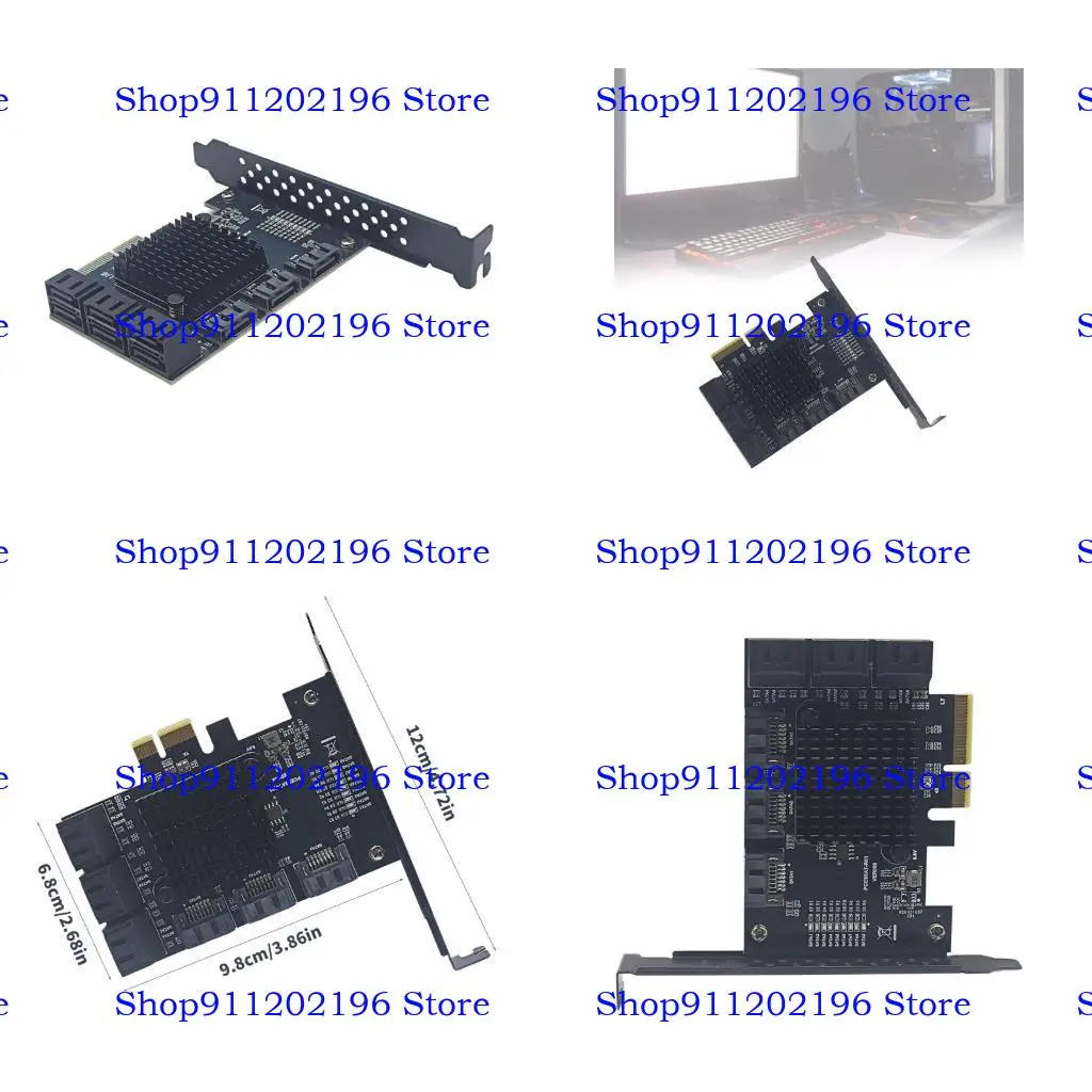 

P82A 9 Card Card Card PCI Express 4X слот 6 Гбит / с.