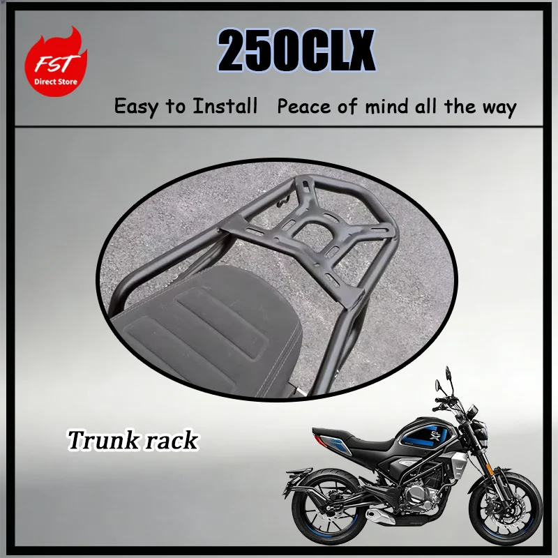 For Motorcycle Rear Rack Tail Box Bracket for 250CLX CF250-7 Passenger Grab Handrail Compatible with Shad Series Top Case