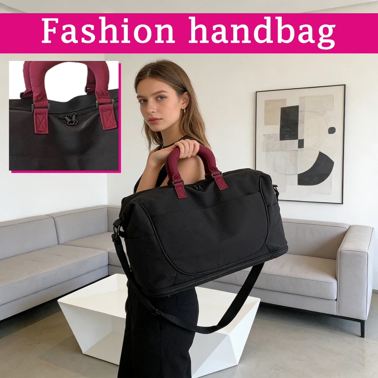 

High-quality! Outdoor Sports & Fitness Bag For Men & Women, Training & Swimming Bag, Dry And Wet Separation, Stylish Travel Bag