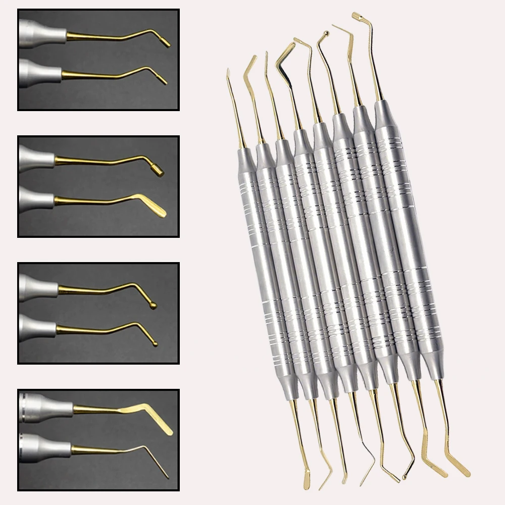 

8Pcs Dental Composite Resin Filling Spatula Kit with Resin Filler for Tooth Repair Restoration Professional Dentist Tools