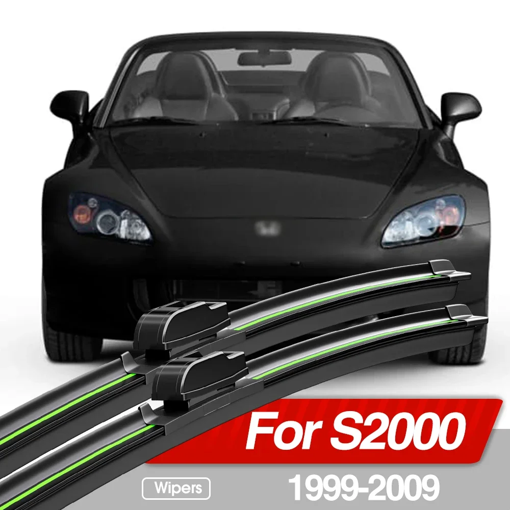 

For Honda S2000 1999-2009 Front Windshield Wiper Blades 2pcs Windscreen Window Accessories 2000 2002 2003 2004 2006 2007 2008