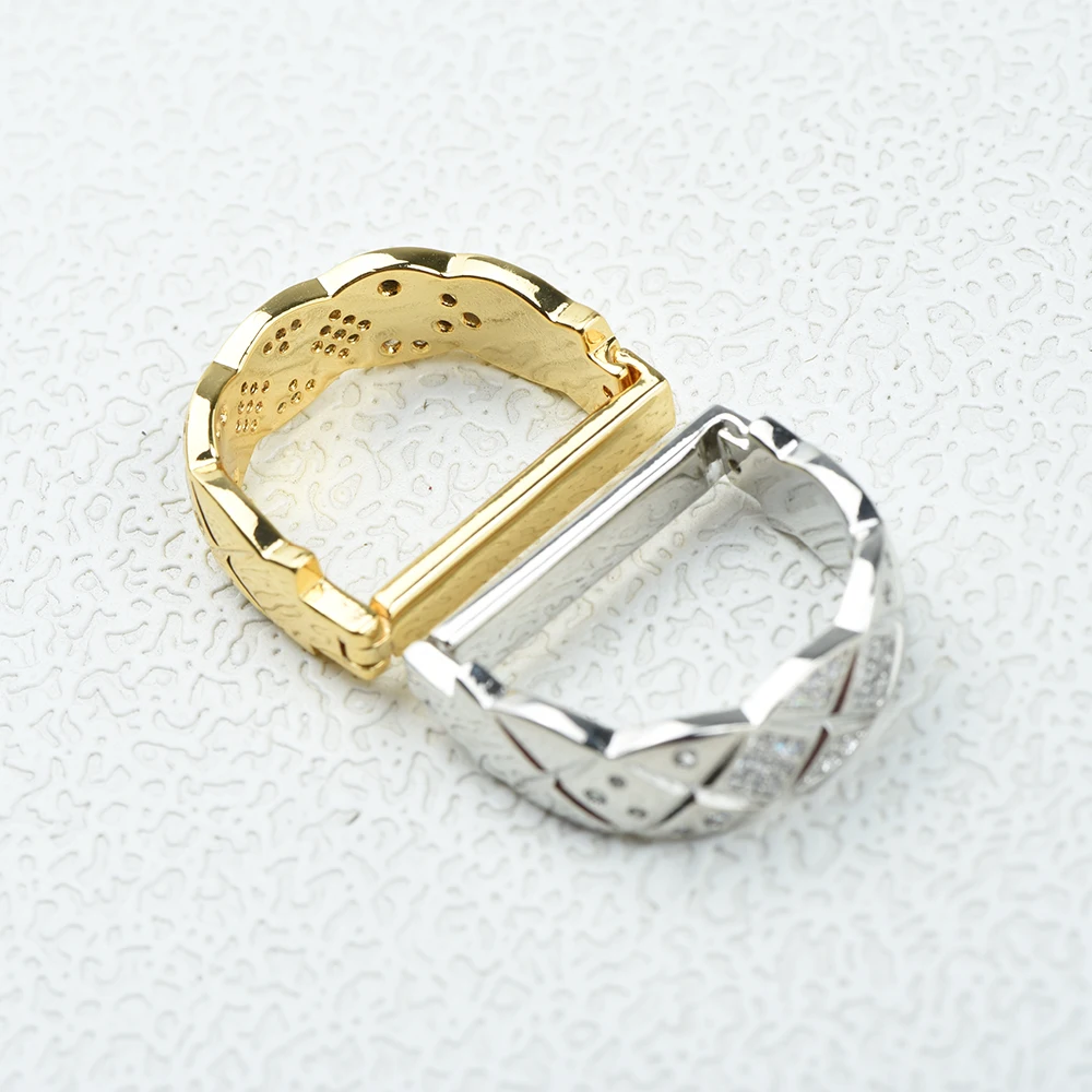 ICEYY الرجال D على شكل الصليب التعادل كليب التعادل الدائري للرجل الفاخرة الزركون مطعمة مشبك حلقة الزفاف رجال الأعمال مجوهرات اكسسوارات