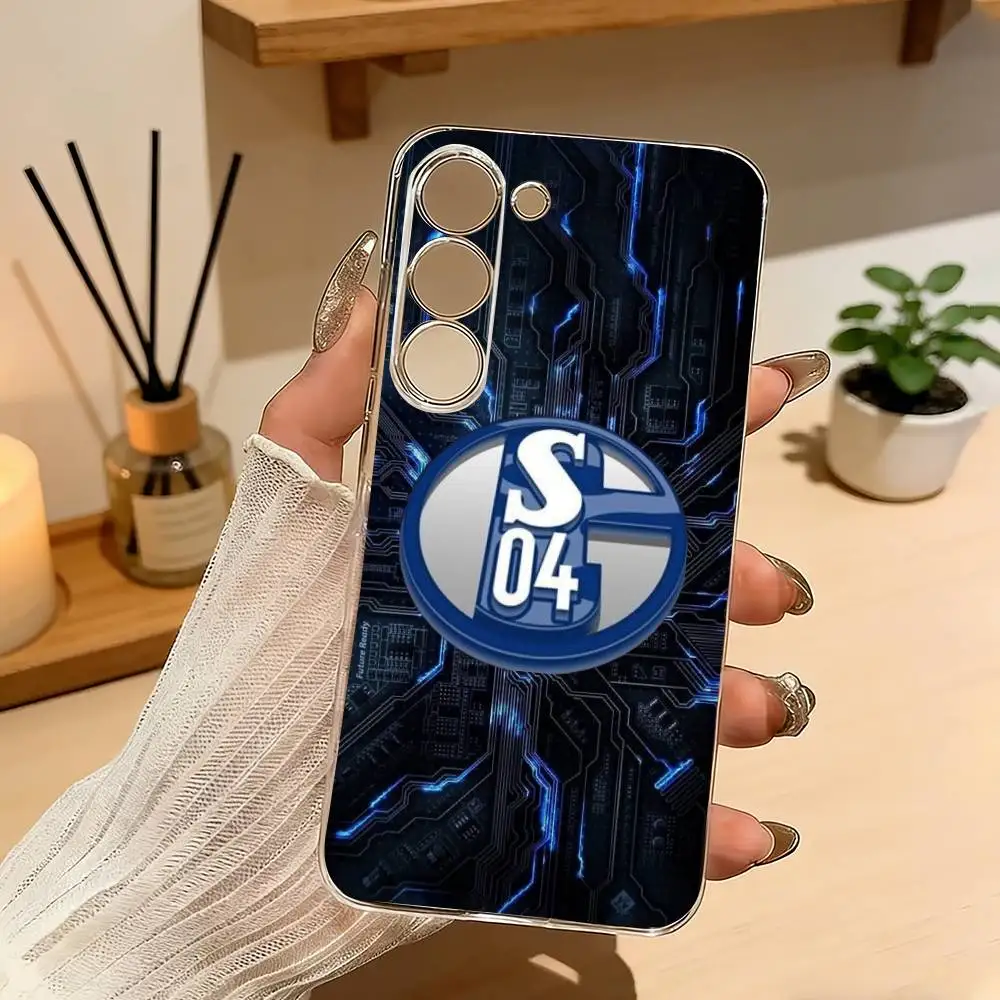 

S-Schalke 04 T-Team Colors Sleek Phone Case For Samsung Galaxy A71,A70,A52,A51,A40,A30 Transparent Cover