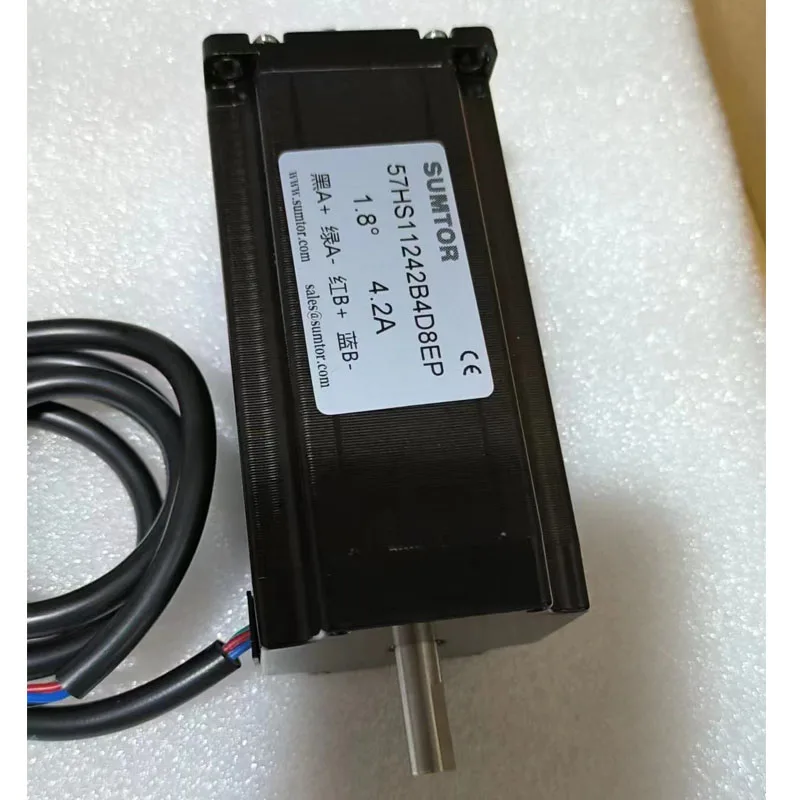 Nema23ステッピングモーター,2相,4線式,112mm,3nm1.8 °,シャフト長4.2a,21mm,ダブルシャフト直径8mm,高性能,ハイブリッドモーター