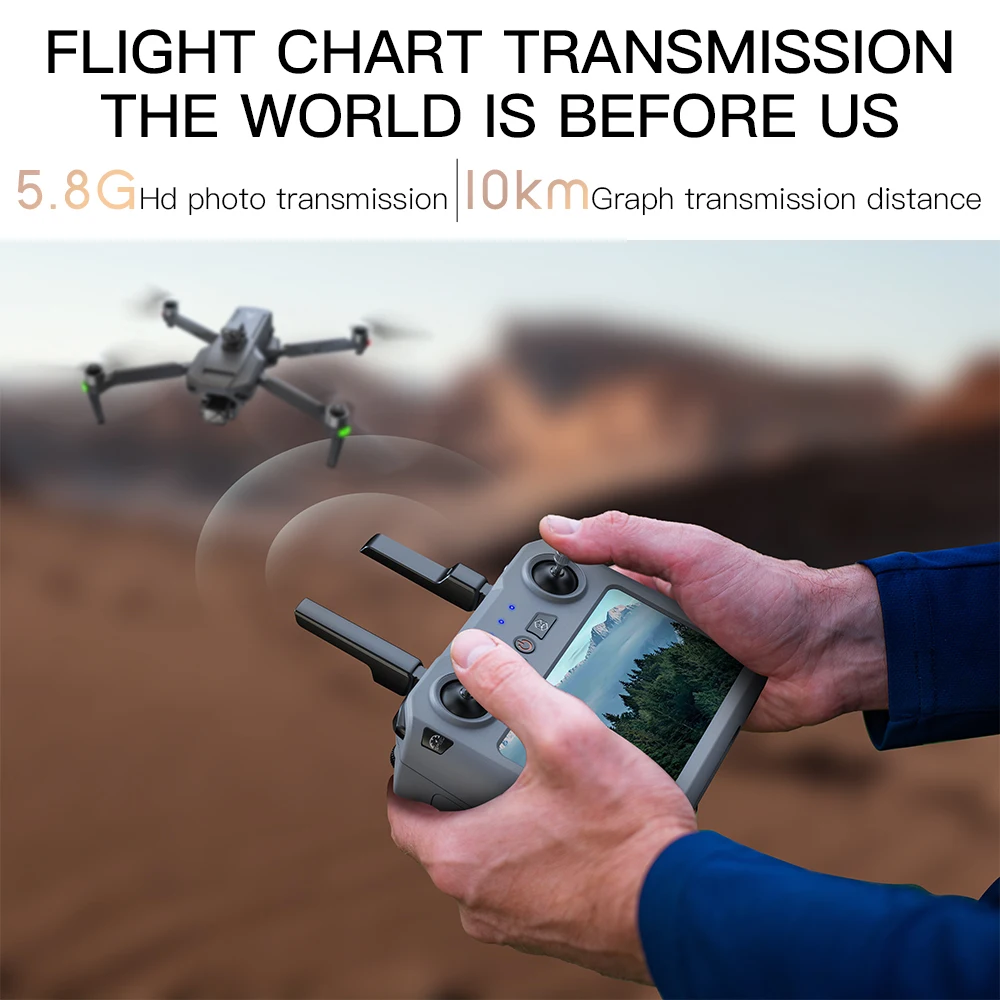 Teeggi SG909 MAX GPS Drone พร้อมกล้อง 4K หน้าจอสัมผัส 6KM RC Profesional Drone 360 °   การหลีกเลี่ยงอุปสรรค RC Quadcopter แบบพับได้