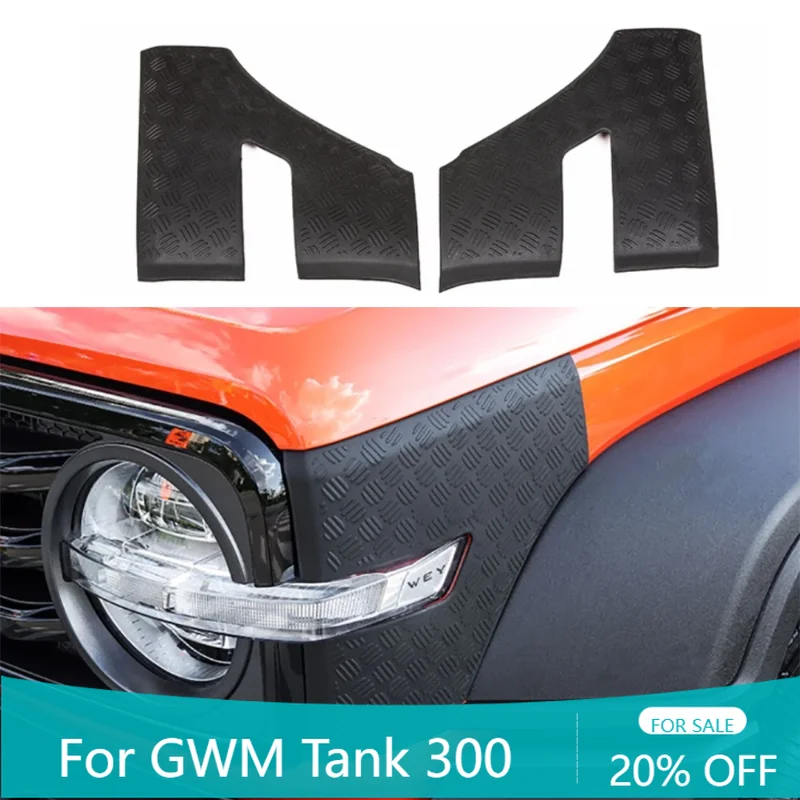 

Modified Appearance Protective Headlight Decorative Frame Car Front Engine Hood Off-road Hood Fender For Tank 300 2022-2025