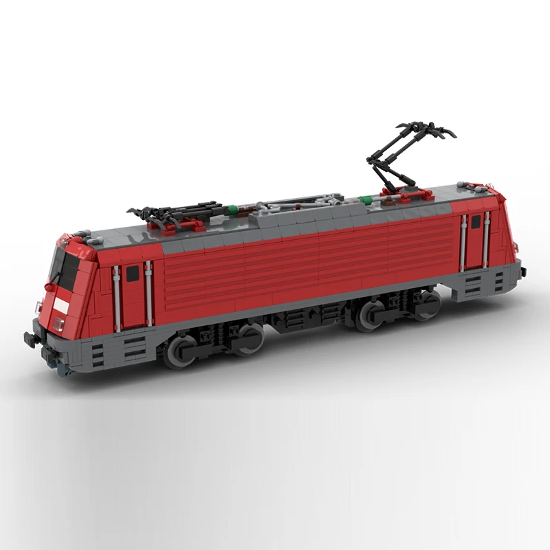 City Car Model MOC Building Bricks Br 102 Electric Locomotive Modular Technology Gifts Holiday Assemble Children Toys Suit