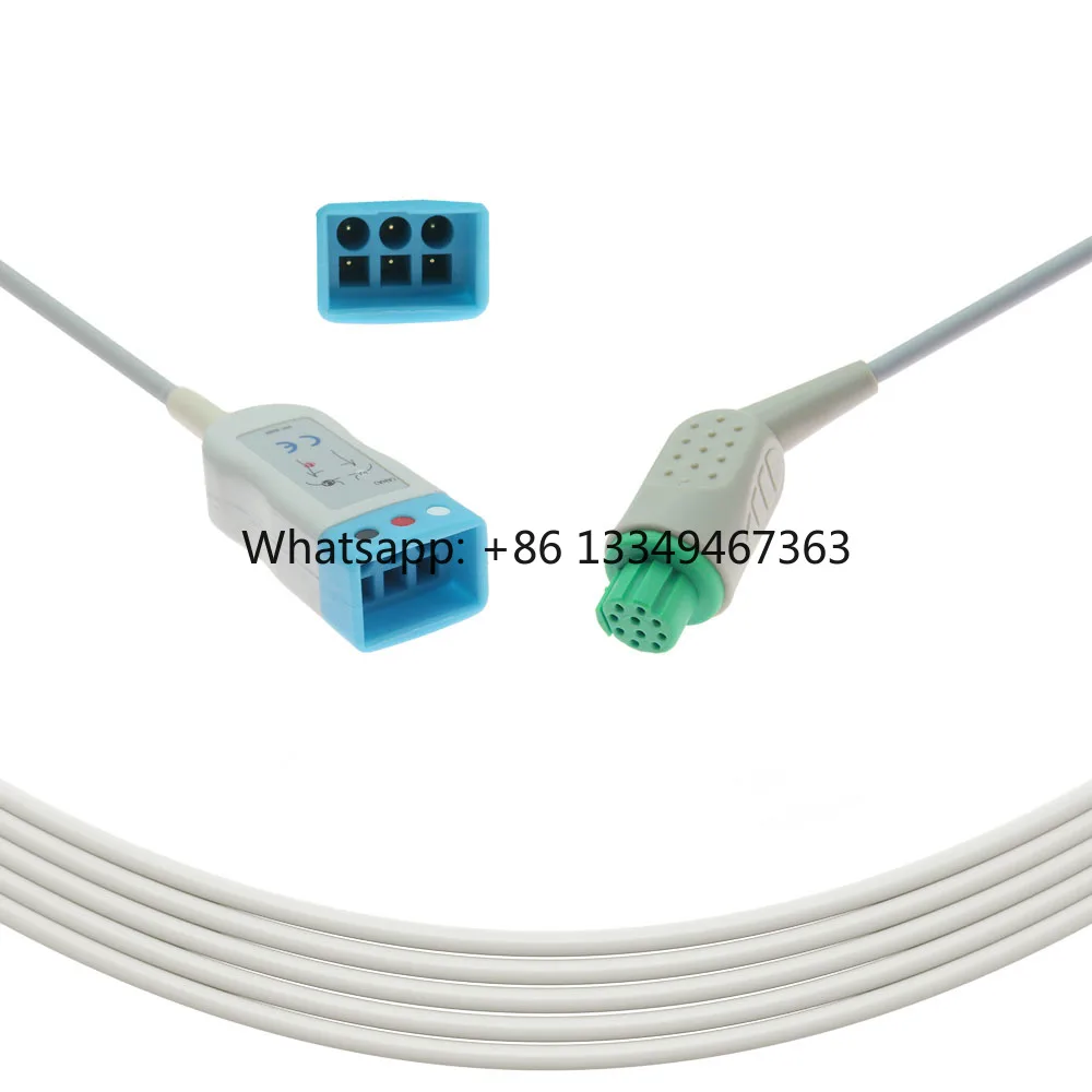 

Fast Shipping Compatible with Datex-Ohmeda CS/3 Trunk Cable 3 Leads AHA Trunk Cable for Hospital Use Manufacturer