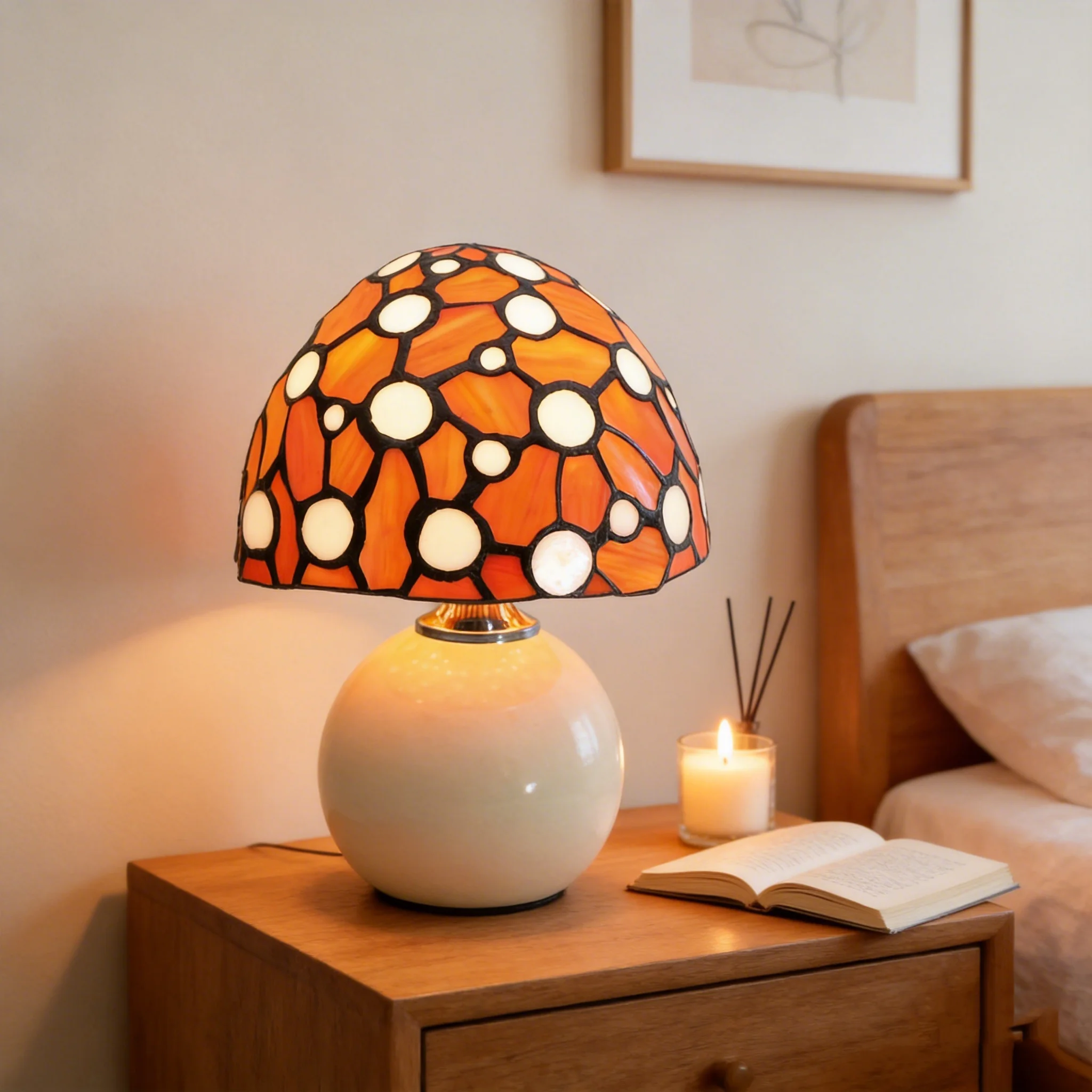 Mushroom Table Lamp - Modern Minimalist Mushroom Table Lamp Bedroom