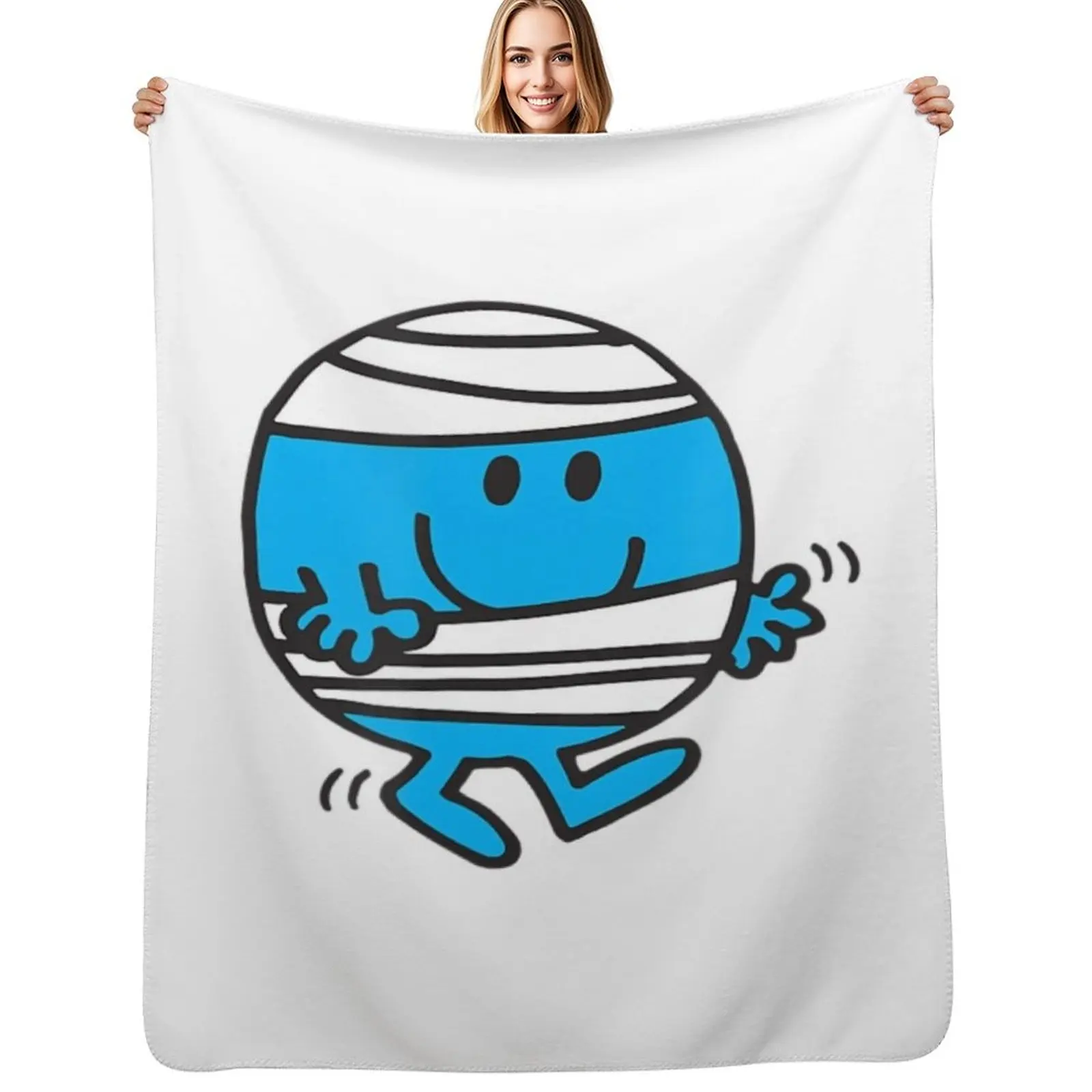 

Mr. Men Mr. Bump Chibi art For kids Throw Blanket Decorative Soft Throw Blanket for Couch Sofa