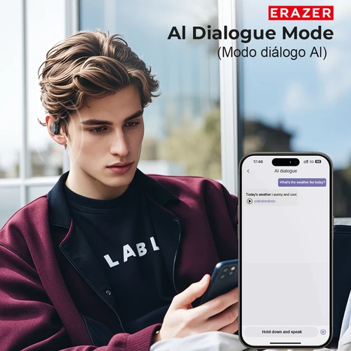 Imagen 2 del producto ERAZER XP6 Auriculares inalámbricos Bluetooth Auriculares ASMR para dormir DIY Ecualizador Aplicación Auriculares inalámbricos Viajes de oficina, Unidad de 16 mm