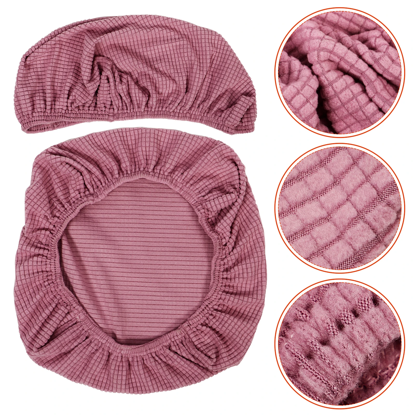 1Set Chair Cover Anti-Scratch Elastic Office Chair Seat Backing Cover Non-Slip Comfortable Polyester Protector for Home