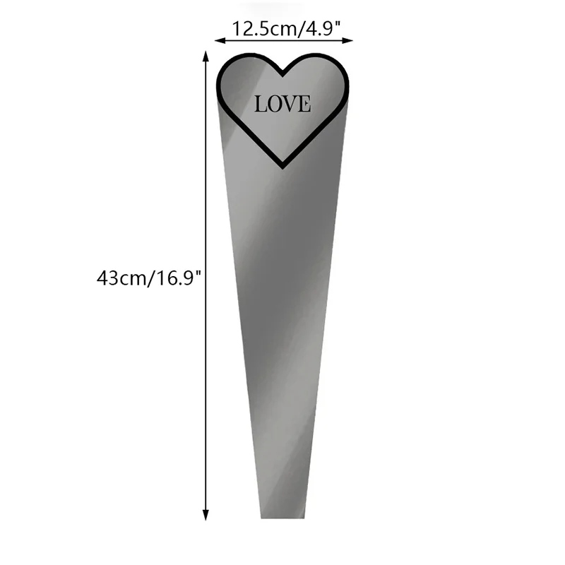 50 pezzi di carta da regalo per bouquet singolo, sacchetto per imballaggio regalo in cellophane trasparente, sacchetti per imballaggio per fioristi, matrimoni, feste di compleanno