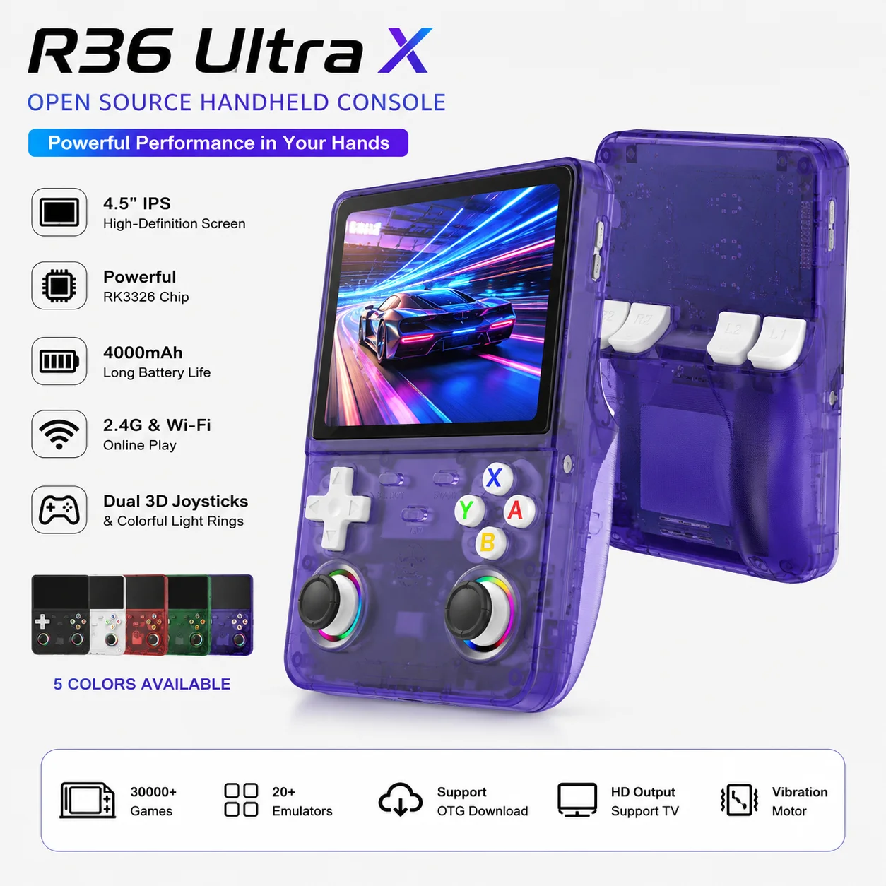 Gaming Console R36 Ultra - R36 Ultra X Otwarty System Operacyjny