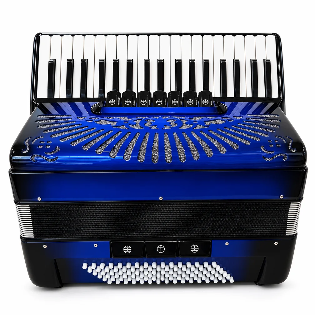 80 Bass 37 Keys Accordion Musical Instrument For Professional Grade Test Solo Practice Performance