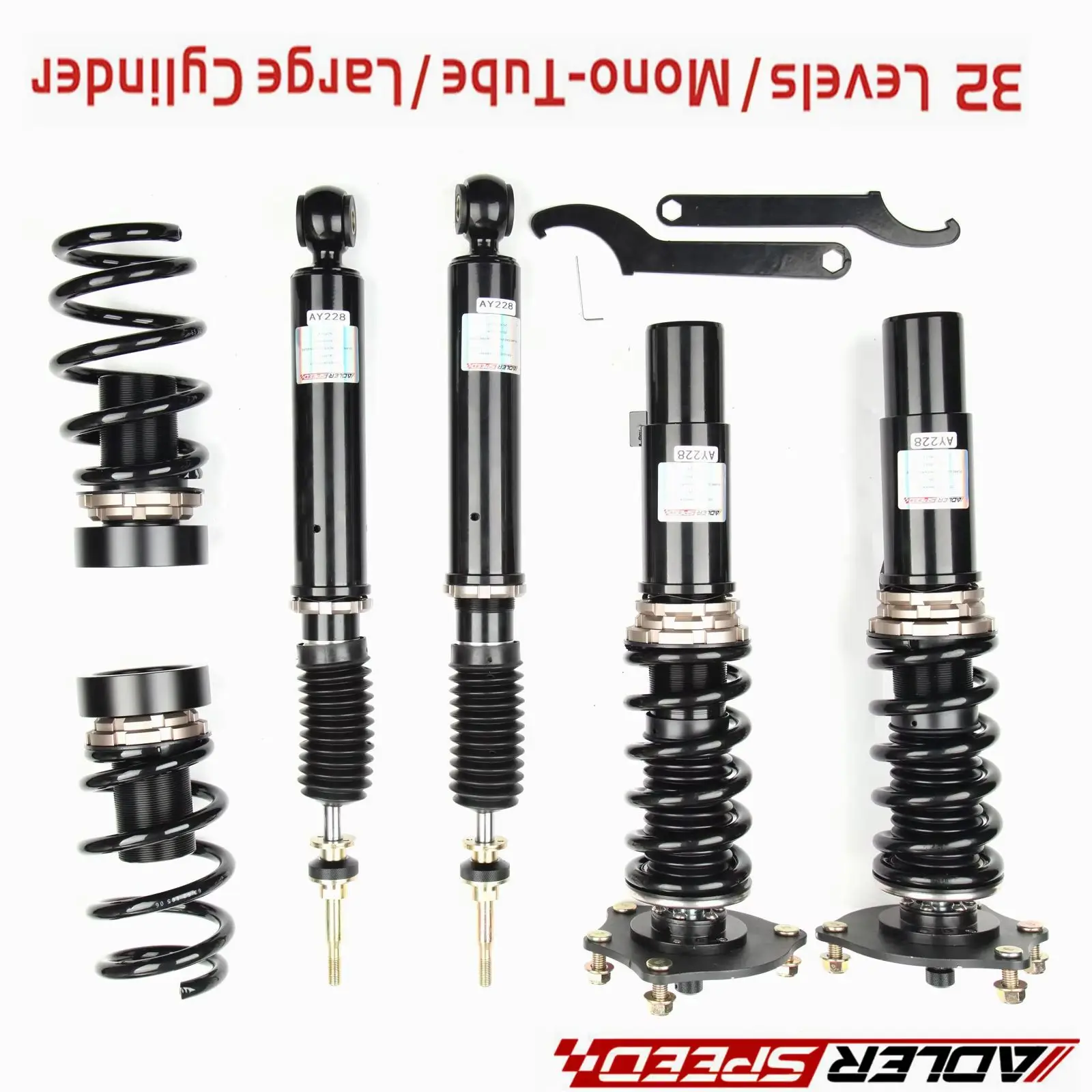 

Для Honda Civic Sport/Touring 2016-19 (52 мм) ADLERSPEED 32-позиционные демпферные койловеры подвески