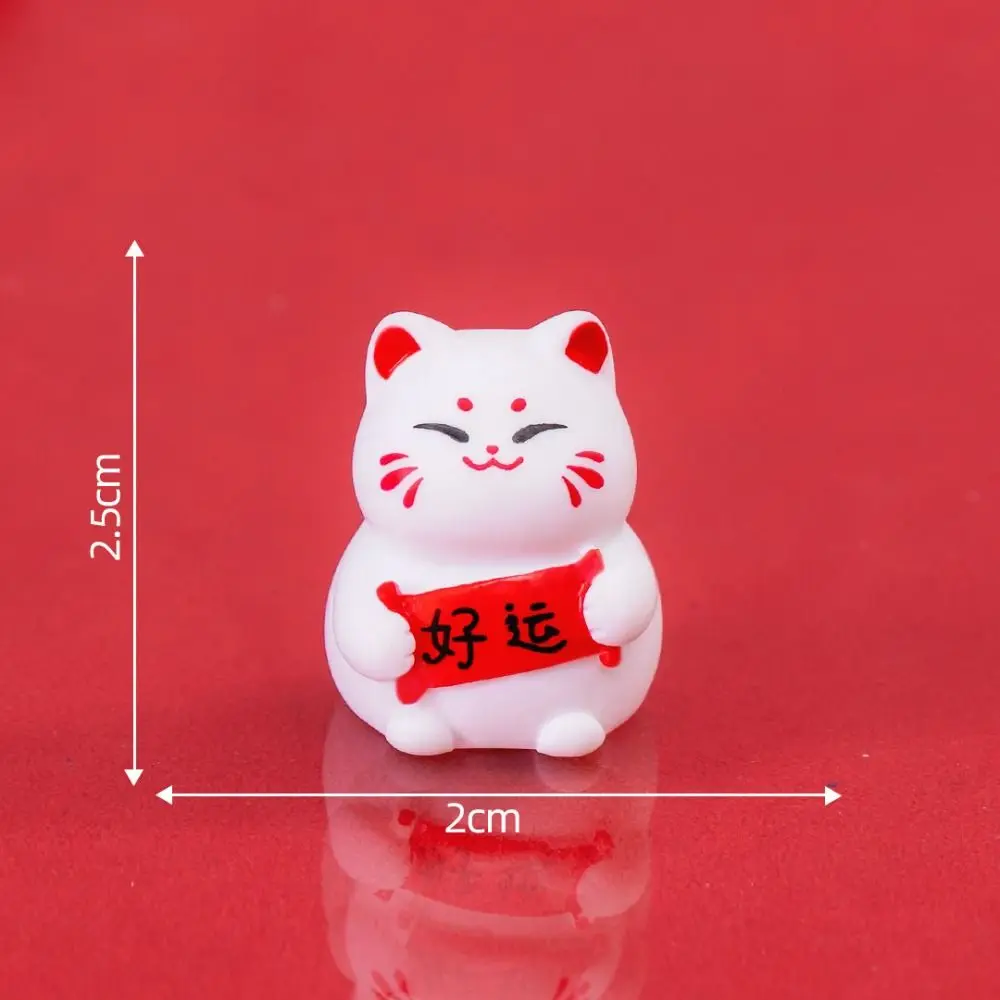 

Car Accessories Modern Lucky Cat Figurine Cute Lovely Cat Car Ornaments Mini Fortune Cat Figurines Office Desktop