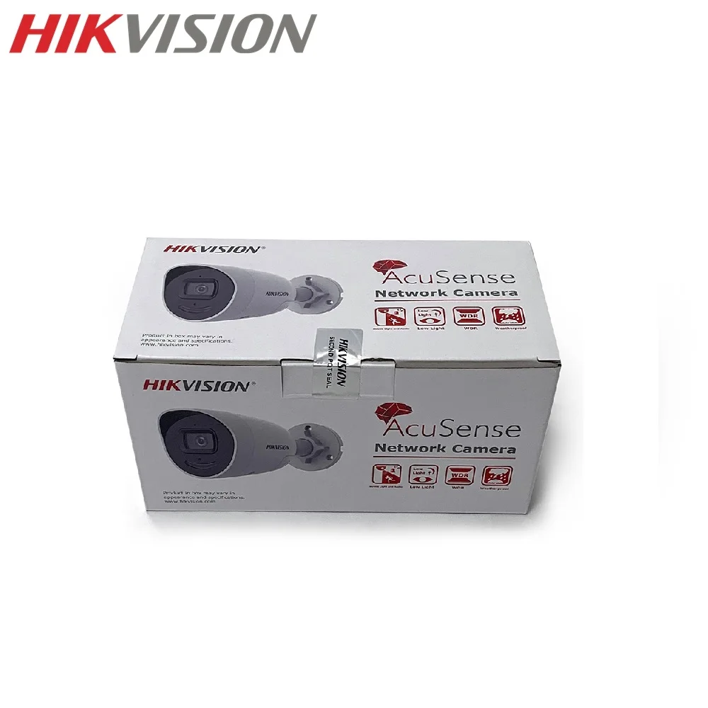 HIKVISION DS-2CD2046G2-IU/SL English Version 4MP IP Bullet Camera  Support Built-in Microphone Upgrade PoE IR 30M Outdoor