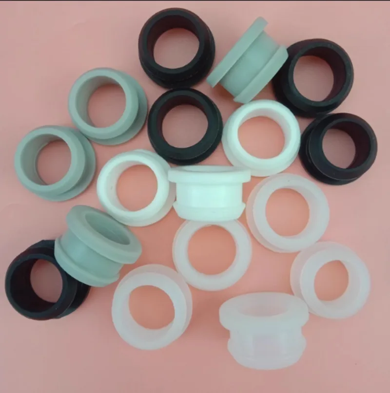 حلقة واقية مطاطية على الوجهين مع فتحة من خلال، القطر الداخلي من 2 مم إلى 25 مم؛ فوق الملف، حلقة الختم، #6