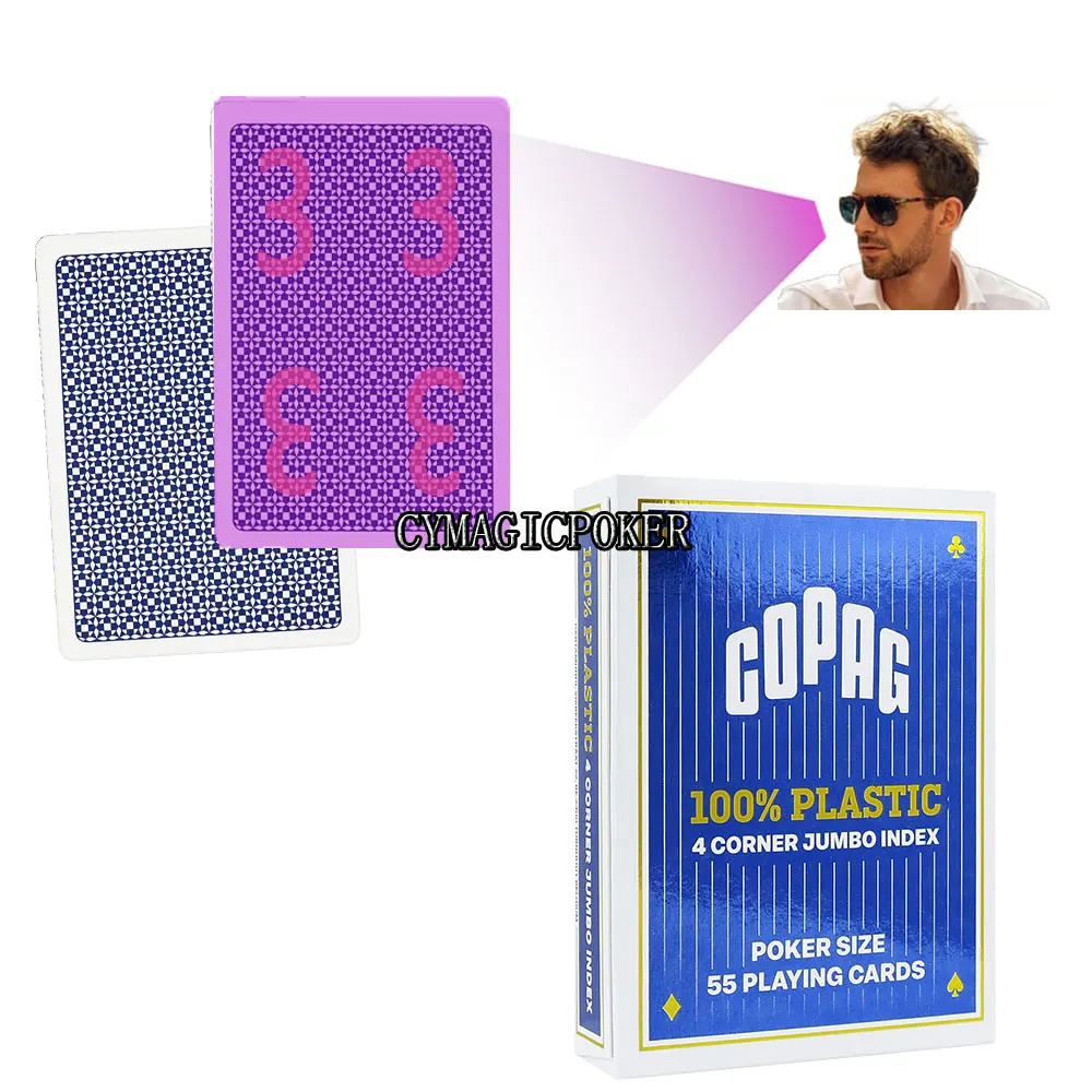

Copag Plastic Playing Card For Infrared Contact Lens Marked Anti Cheating Poker Board Game