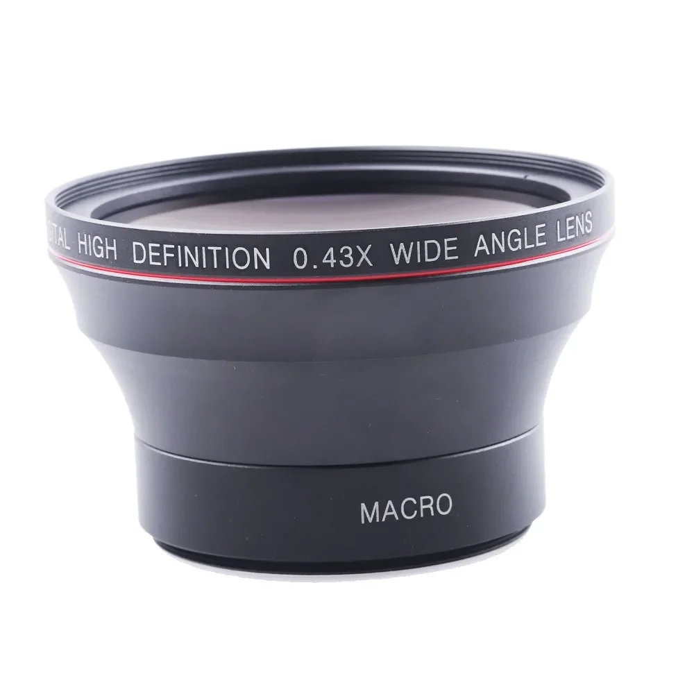 49mm/52mm/55mm/58MM Super Wide Angle Lens 0.43x With Macro Portion Affiliated Lens for Cannon Nikon Sony Camera Lens