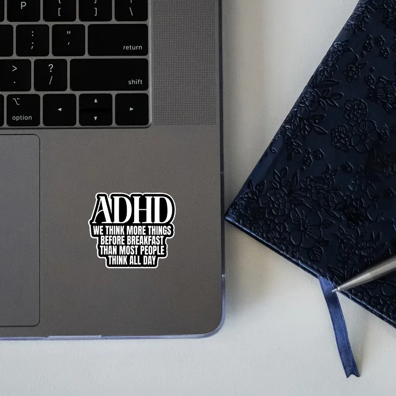 قطعة واحدة نعتقد المزيد من الأشياء قبل الإفطار، ملصقات عتيقة لطيفة ADHD، ملصقات مقاومة للماء ممتعة ومحفزة للغاية #3