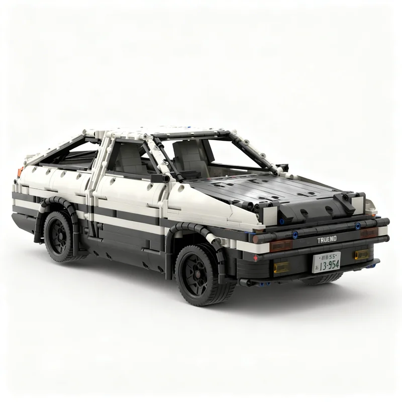 2258pcs MOC Technical 1 10 Toyotaes AE86 Trueno 