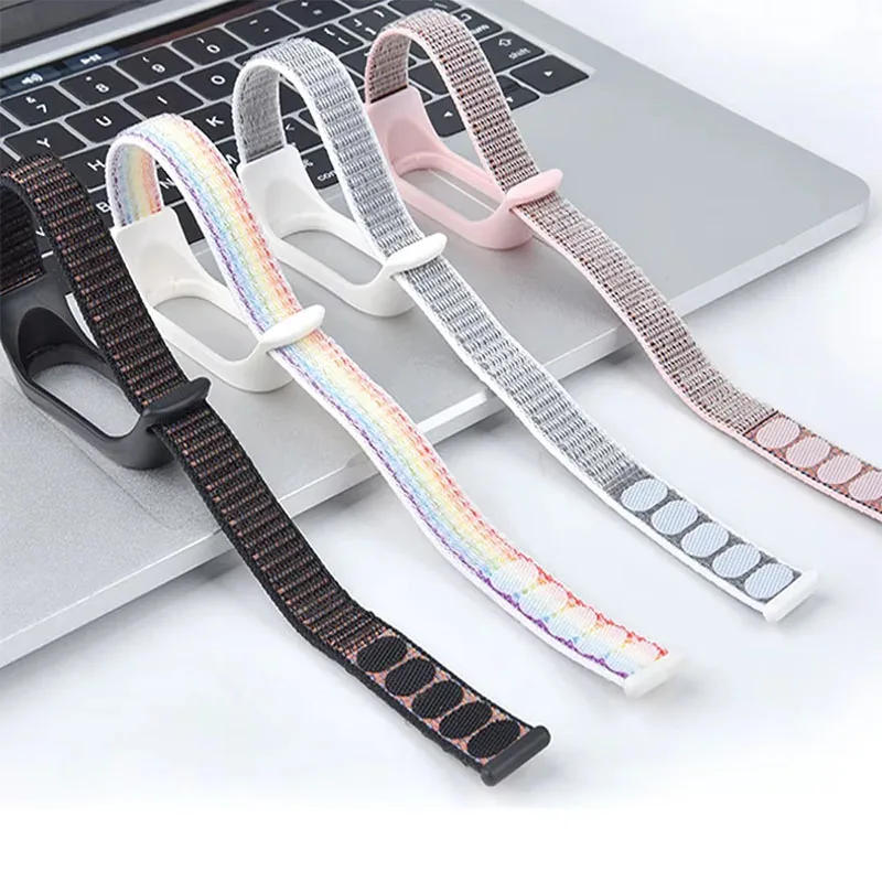Pulseira de nylon para xiaomi mi band 7-6 nfc smartwatch pulseira esportiva miband7 correa pulseira de substituição banda inteligente 7 6 5 4 3