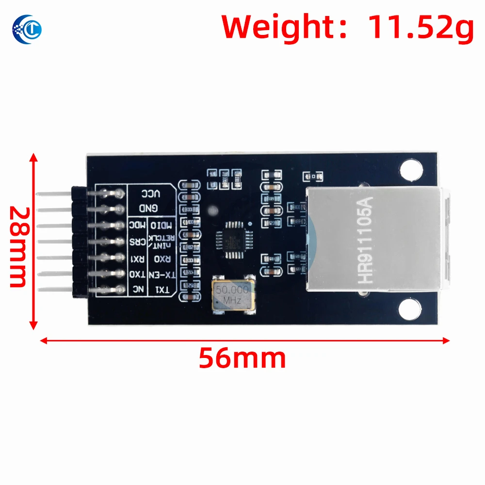 LAN8720 Network Ethernet Transceiver Module RMII Interface Development Board Compatible for Arduino