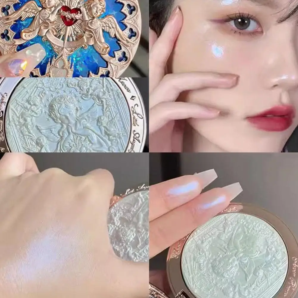 นางฟ้าน้อยเคลือบ Rias wajah highlighter ไข่มุก-มิติใบหน้าและลำตัวตามธรรมชาติระยับสำหรับไฮไลต์และคอนทัวร์