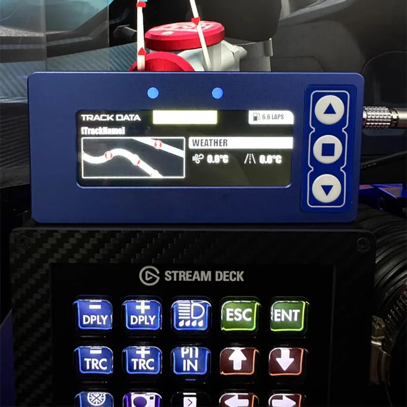 Temporizador de corrida de jogo de simulação USB para PC Sim Racing Dash Display Timer