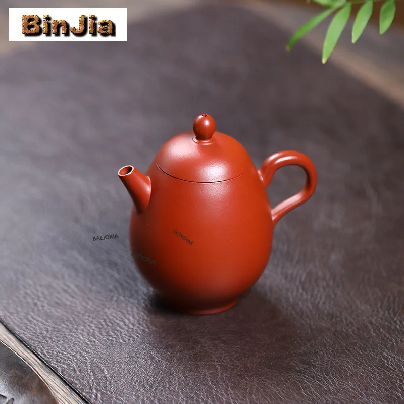 160ml Classic Yixing Purple Clay Teapots Handmade Palace Lantern Pot Raw Ore Zhu Mud Kettle Chinese Zisha Tea Set Collection