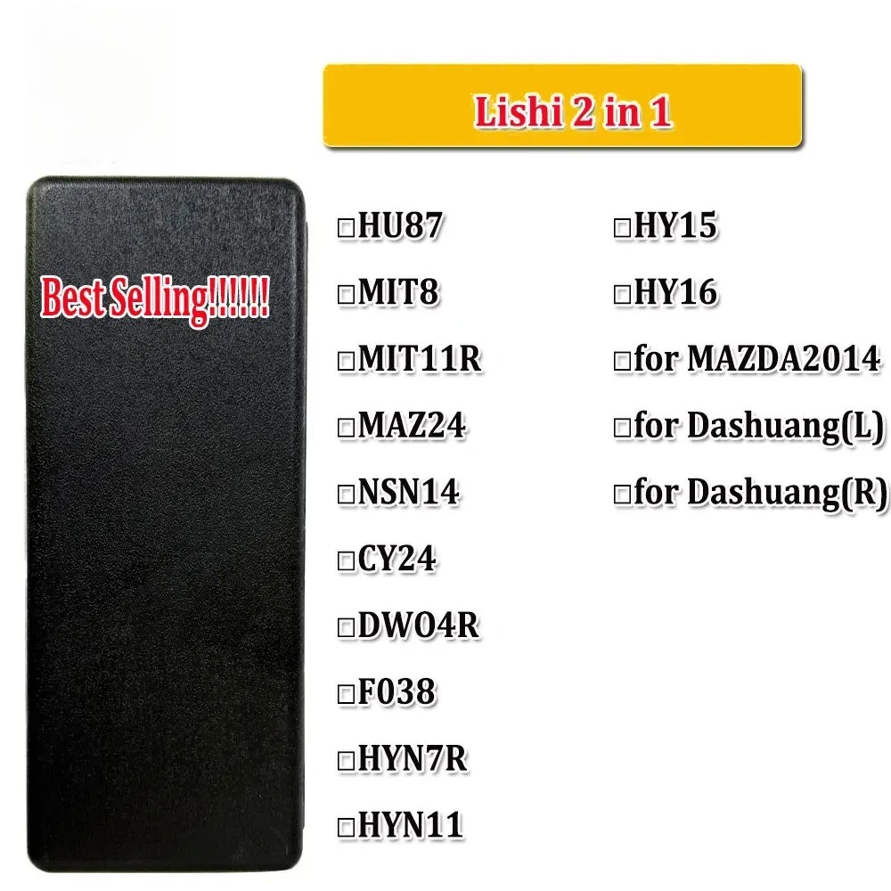 Hot!! Lishi 2 in 1 Tool K5 HU64 HU64(8910) HU66 HU83 HU92 HU100 HU100R HU101 HON66 SIP22 VA2T TOY2018 TOY2 for Car Key