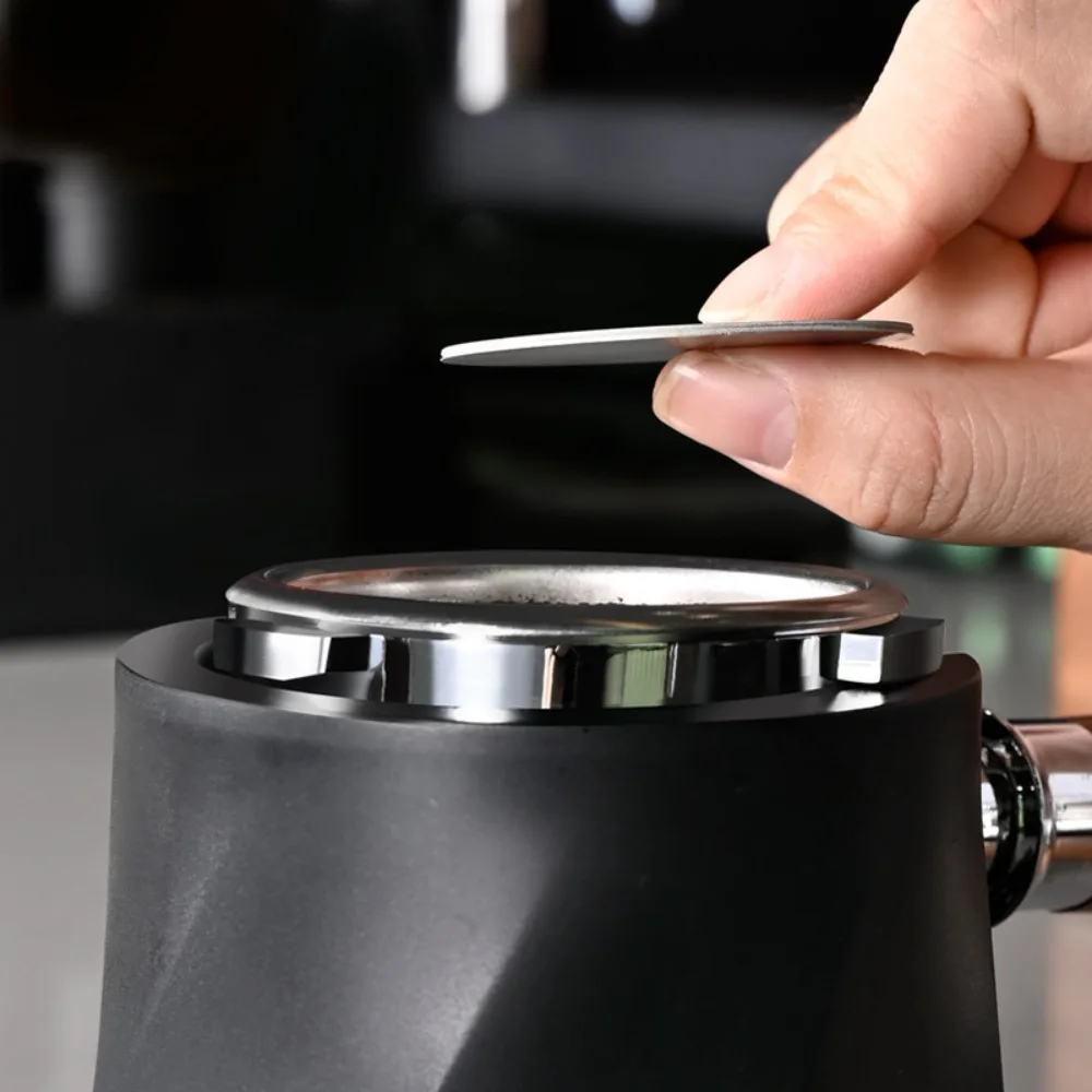 51/53/58 MM Double Layer Coffee Filter Screen Stainless Steel Reusable Coffee Extraction Mesh Heat Resistant Fine Mesh