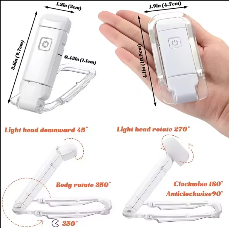 Rechargeable Usb Led Bookmark Book Lamp Flexible Bright Clip On Mini Kids Led Reading Book Light Reading Lamp Mini Night Light