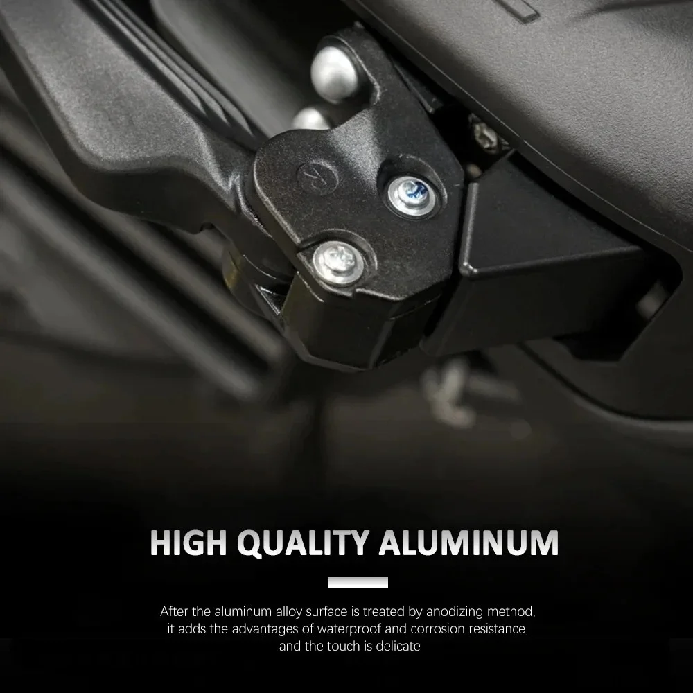 Motorcyle Accessories Passenger Footpeg Lowering Kit Footrest Silver Black For YAMAHA AUGUR 2.0