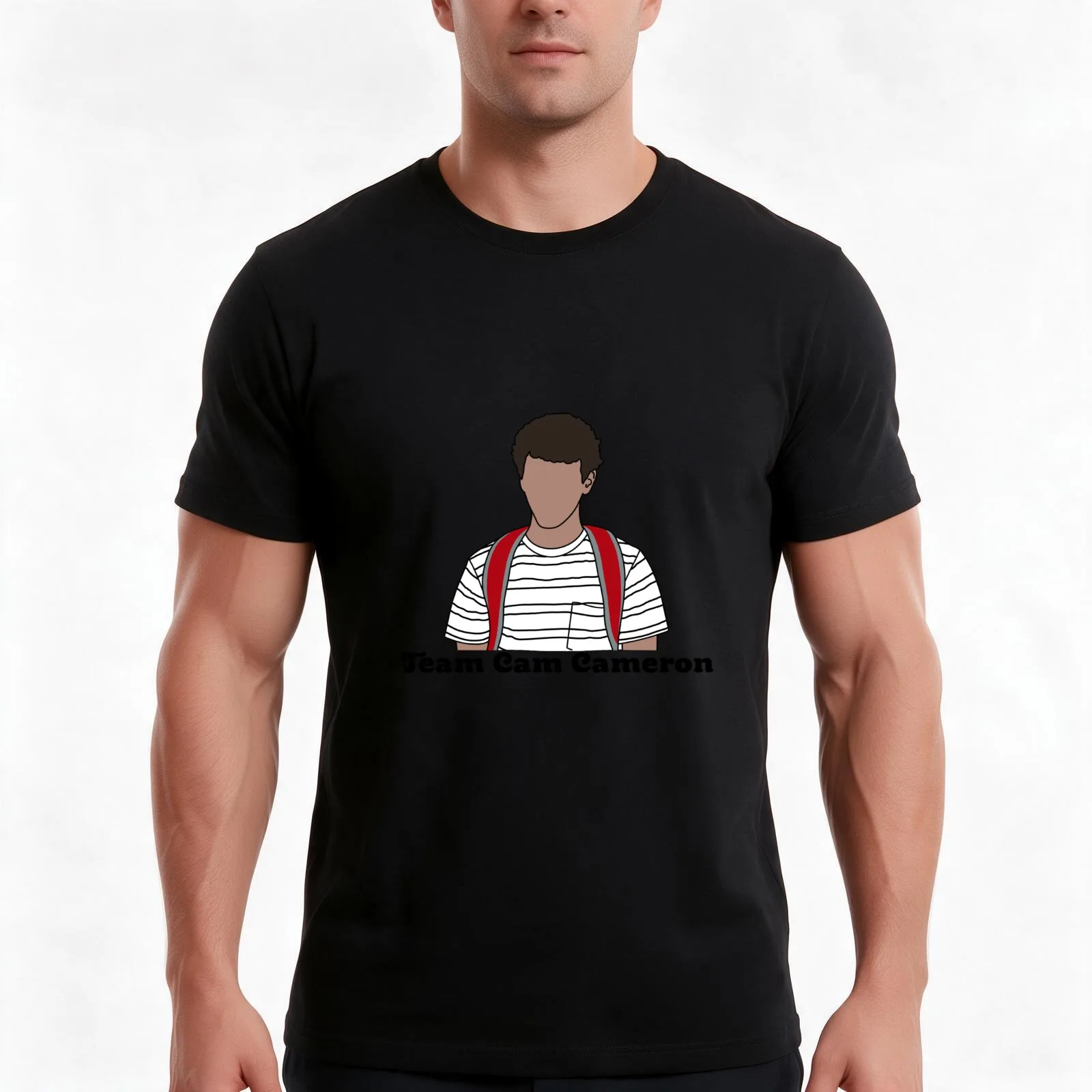 Team Cam Cameron T-Shirt Summer Casual Cotton Tee Oversized Streetwear Tops Vintage Graphic Print Loose Fit Short Sleeve