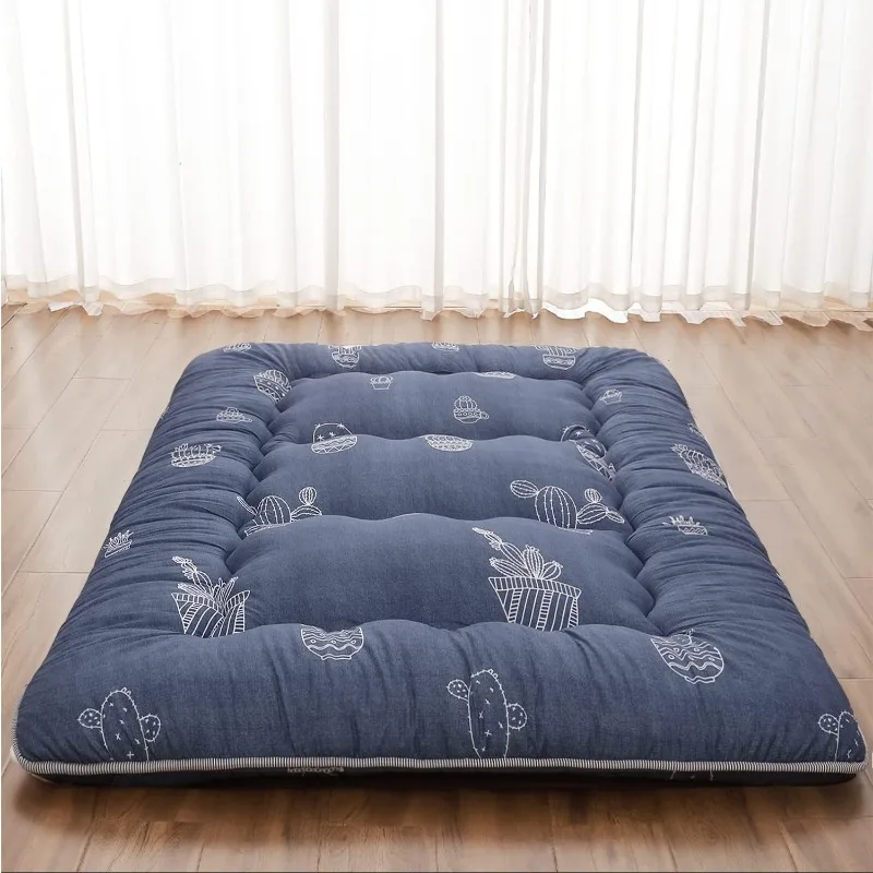 

Japanese Floor Mattress, Japanese Futon Mattress Tatami Mat with Washable Cover, Easy to Store and Portable for Camping,