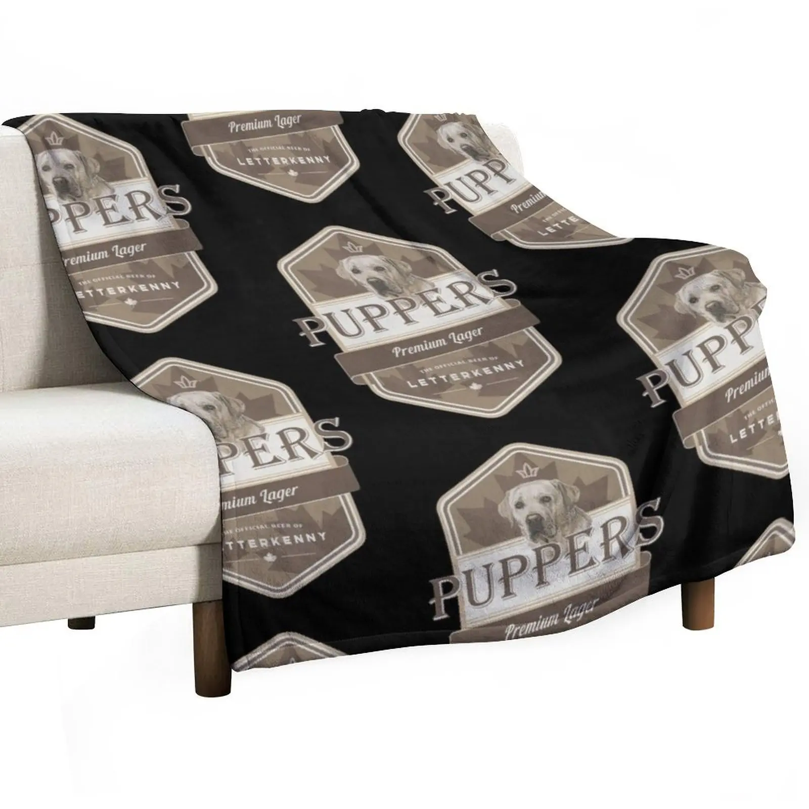 Letterkenny Puppers Premium Lager Beer Throw Blanket Stuffeds decorative Thins Blankets