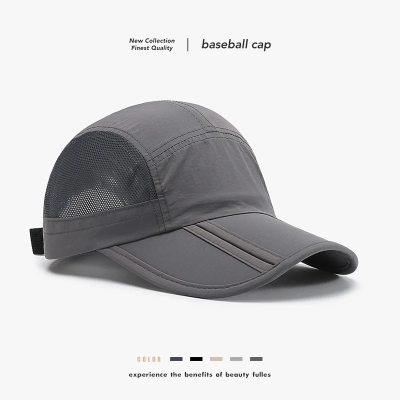 Sommer Faltbare Sonnenschutz-Baseballkappe für Herren Grenzüberschreitende Outdoor-Mesh-Kappe Schnelltrocknende Leichte Sonnenschutzkappe für Damen