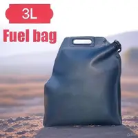 Vejiga de aceite de contenedor de combustible de 3L, tanque de almacenamiento de líquidos plegable, bolsa de combustible de larga distancia para motocicleta y coche